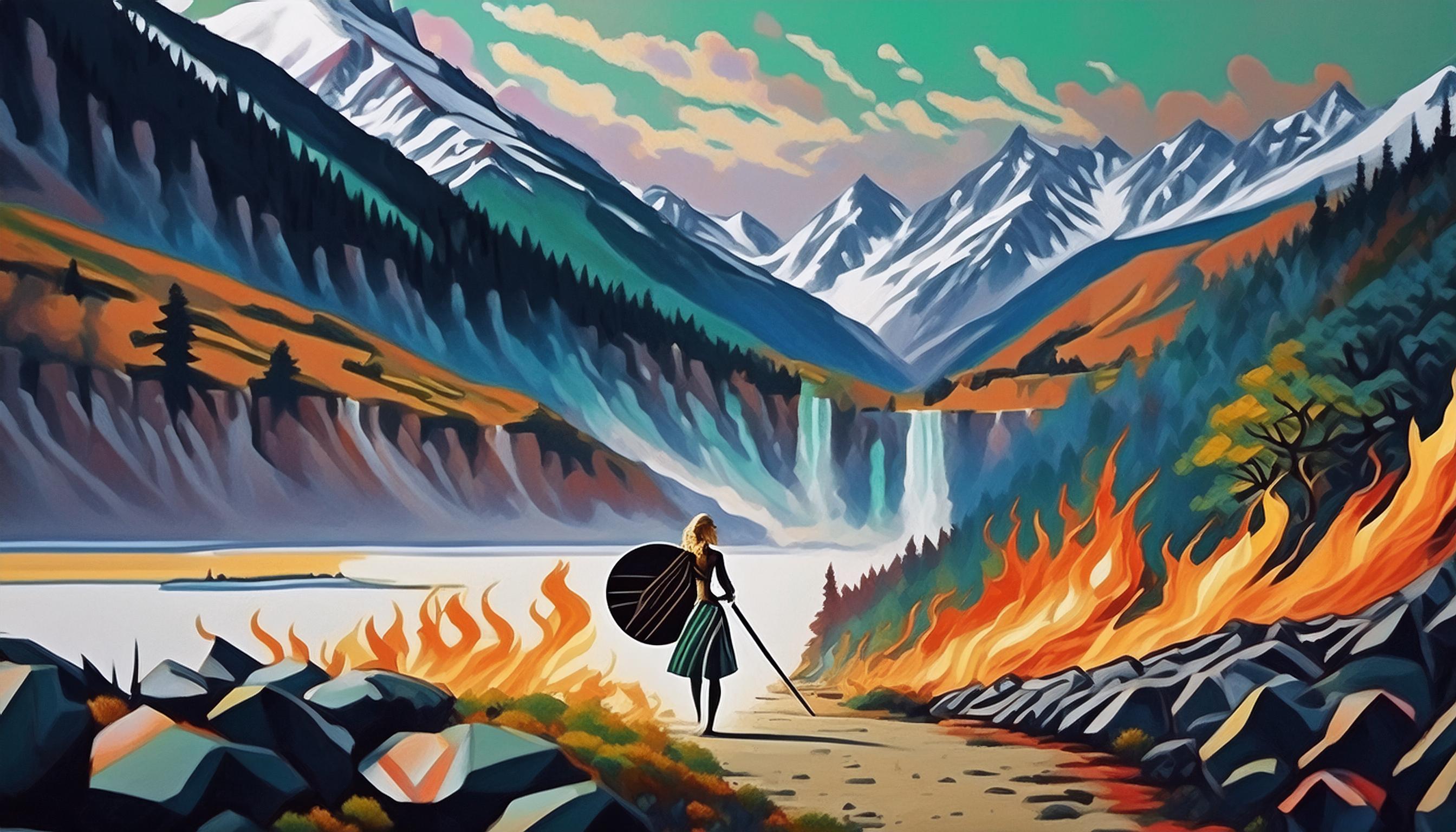 i am Ekho walking through the fire and I will not be afraid