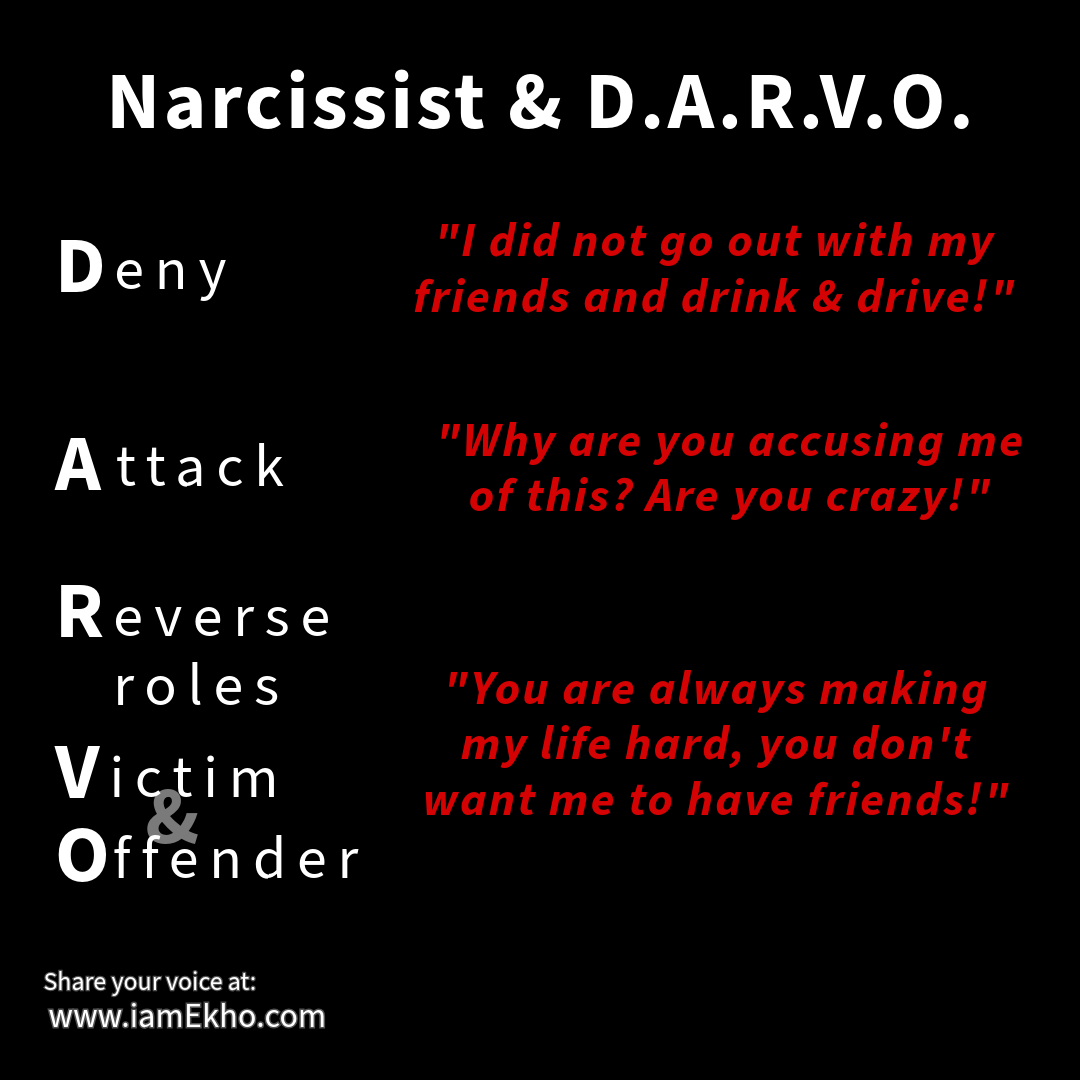 Narcissist & D.A.R.V.O.