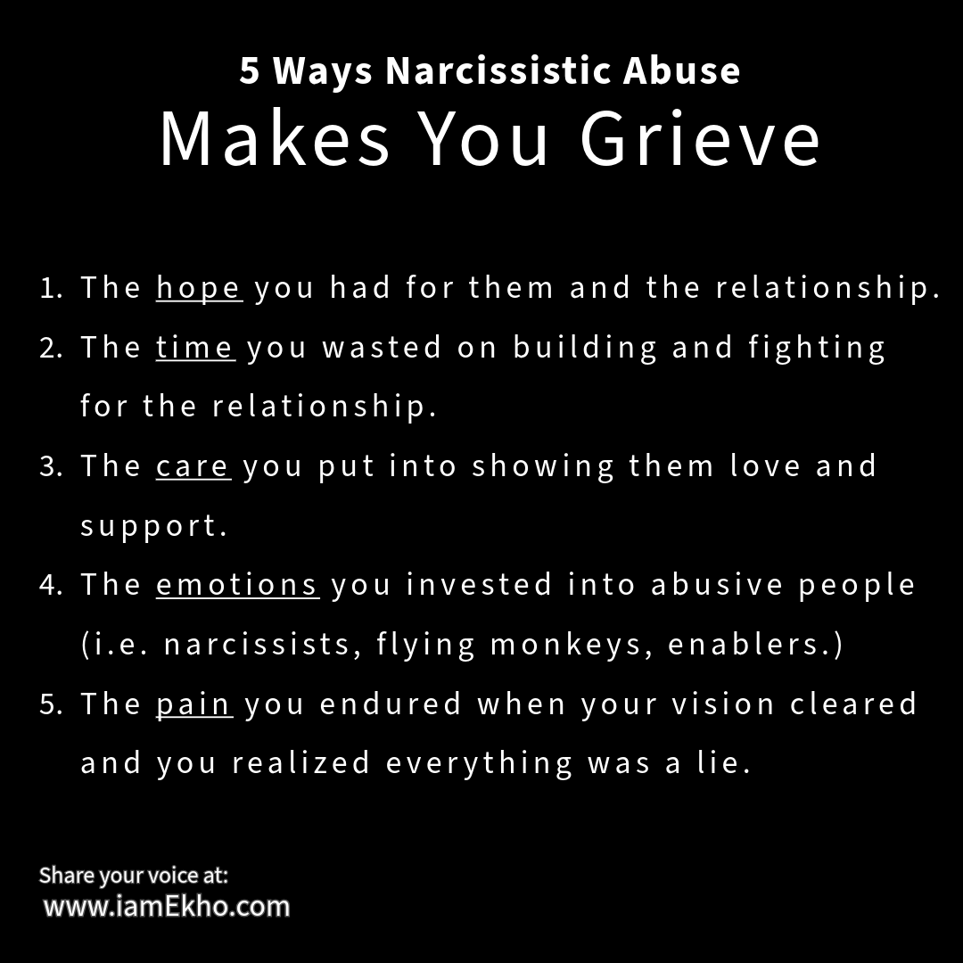 5 Ways Narcissistic Abuse Makes You Grieve